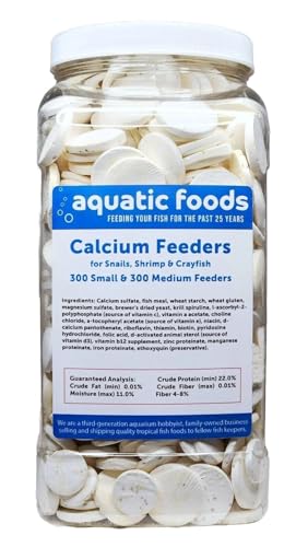 Calcium Feeders Small-Medium Disks 600ct Large Jar - size: 600 Count (Pack of 1)
