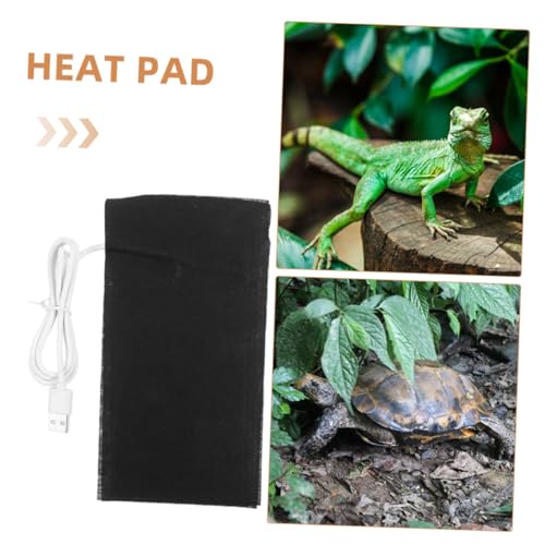 VANZACK 2pcs USB Reptile Heat Pad Under Tank Mat for Small Animals Materials Convenient Temperature Control for Crabs and Reptiles Gentle Heating