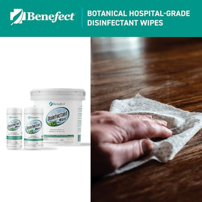 Benefect Botanical Disinfectant Wipes – 1,500 Sanitizing Wipes. 6 Pack of 250 Wipes Per Unit - High Traffic - Gym Wipes, Schools and Food Safe Cleaning (250, 6) - size: 250 Count (Pack of 6)