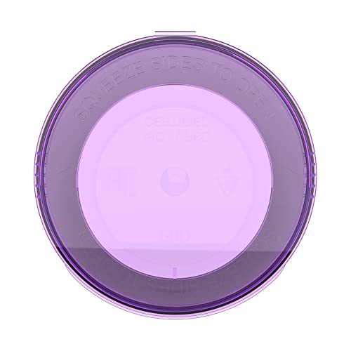 90 Dram CR Plastic Packaging Pop Top Containers - Child Resistant Travel Holder Vial Bottles - 60 qty (Translucent Purple) - color: Translucent Purple