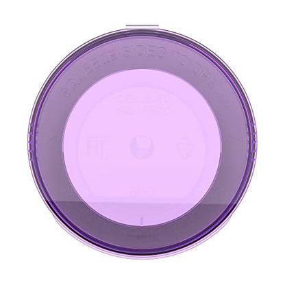 90 Dram CR Plastic Packaging Pop Top Containers - Child Resistant Travel Holder Vial Bottles - 60 qty (Translucent Purple) - color: Translucent Purple