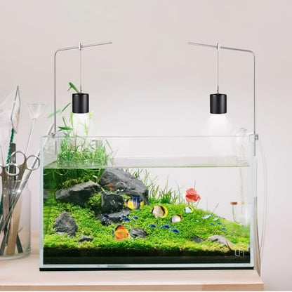 BESPORTBLE Aquarium Light Mount, 2Pcs Adjustable Aquarium Light Mounting Bracket Reptile Glass Lamp Stand Fish Tank Led Lamp Holder