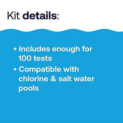 HTH 1275 Swimming Pool Care 6-Way Test Kit, Swimming Pool Water Chemical Tester, 100 Tests - size: No Size, style: Test Kit