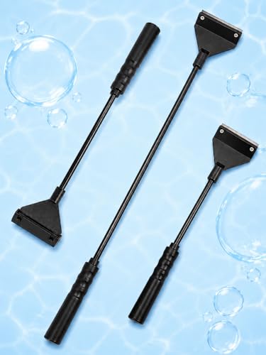 Deluxe Aquarium Algae Scraper and Glass Cleaner, Fish Tank Cleaner, Aquarium Glass Scraper with 5 Stainless Steel Spare Blades (13 Inch) - size: 13 Inch