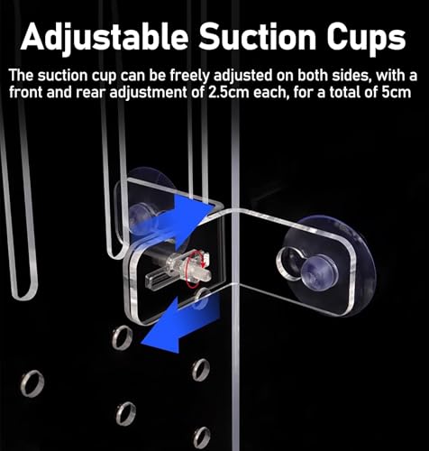 ERRULAN Acrylic Fish Tank Separator, Large Aquarium Tank Divider with Suction Cup, Fish Tank Divider Clear Kit for Optimal Fish Separation and Tank Organization(38x50cm/15x19.7in) - size: 38x50cm/15x19.7in