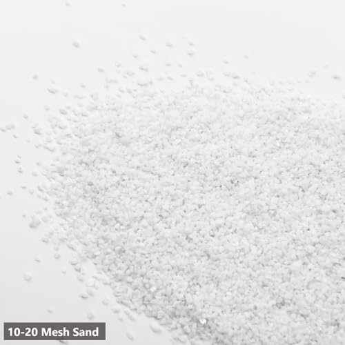 10-20 Mesh White Aquarium Sand, Boniosz 2.4lb Fish Tank Sand Potting Sand Soil for Plants, Aquariums, Terrariums, Bonsai Succulent Cactus, Gardening Landscape - color: 10-20 Mesh White Aquarium Sand, size: 2.4lb