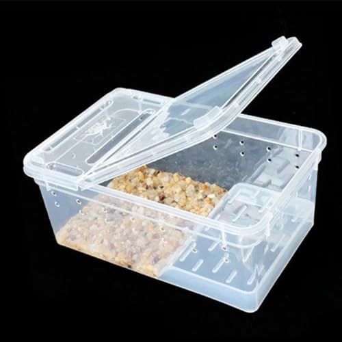Large Transparent Turtle Tank Aquarium with Non-Slip Ramp and Basking Platform Amphibious Habitat for Reptiles Tortoises Frogs and Aquatic Pets Easy Water Change and Exercise Tank
