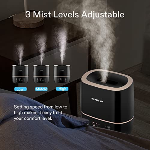 VIVOSUN 2-in-1 Warm and Cool Mist Humidifier, 5L Indoor Ultrasonic Air Humidifier with Essential Oil Tray for Bedrooms, Plants, Offices and Babies - style: 5L 2-in-1 Cool & Warm Mist Humidifier