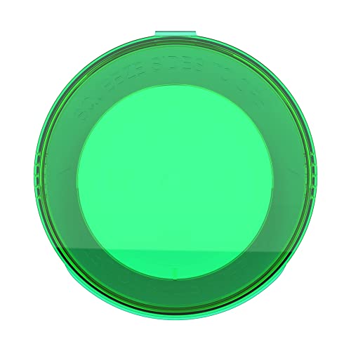 90 Dram CR Plastic Packaging Pop Top Containers - Child Resistant Travel Holder Vial Bottles - 60 qty (Translucent Green) - color: Translucent Green