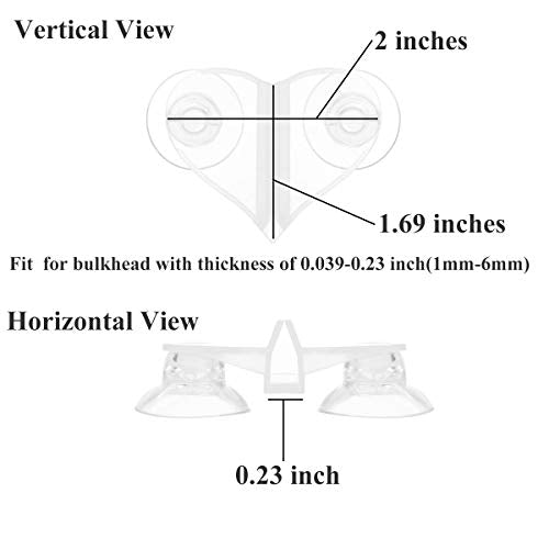 Aquarium Fish Tank Divider Suction Cup, 4 Pieces