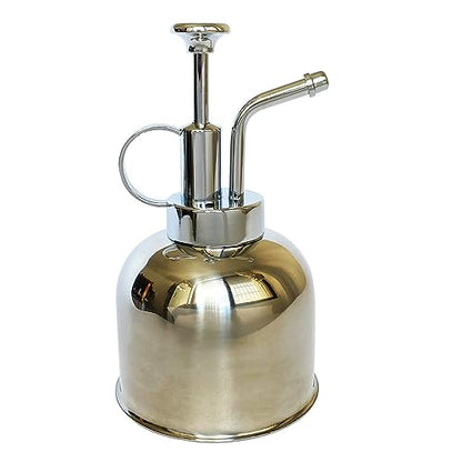 Stainless Steel Plant Sprayer, Small Watering Can for Indoor Potted Plants - color: 10oz/Gloss Silver