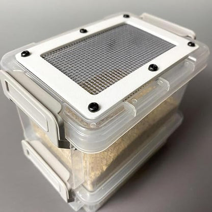 Mealworm Breeding Kit, 3 Layer Breed Live Feeder Worm Farm for Reptiles, High Capacity Mealworm Farm for Reptiles, Bearded Dragons, Leopard Geckos, Birds, Chickens, Lizards