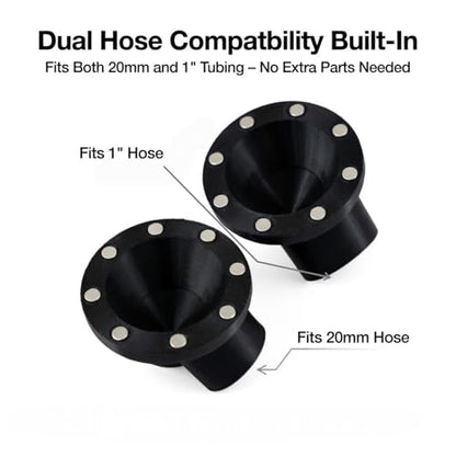 Terrarium Fogger Adapter Magnetic - Mount for 1-inch and 20mm Hose Sprayers, Easy to Install, Enabling efficient Spray Control