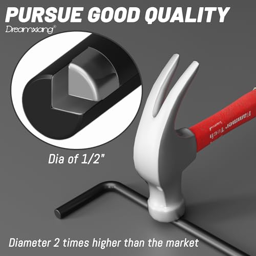 12" Heavy Duty Cane Bolt Gate Drop Rod Extra Thick Hardware Ground Latch for Wood PVC Vinyl Metal Fences Gates, Double Doors, Black Solid Steel-2 Pack - color: 12 Inch