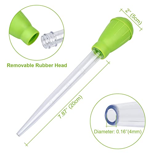 WEAVERBIRD Manual Fish Tank Water Changer Aquarium Dropper, 30ml Aquarium Clean Pipette Dropper, Fish Tank Cleaning Waste Remover, Aquarium Gravel Cleaning Straw, Green - color: Green