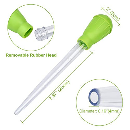 WEAVERBIRD Manual Fish Tank Water Changer Aquarium Dropper, 30ml Aquarium Clean Pipette Dropper, Fish Tank Cleaning Waste Remover, Aquarium Gravel Cleaning Straw, Green - color: Green
