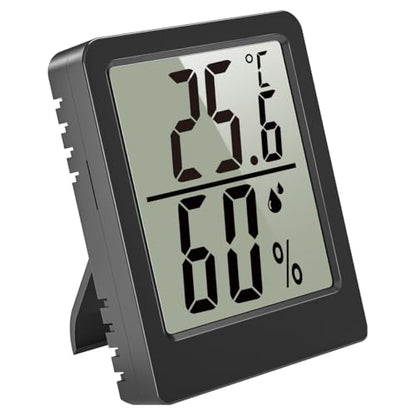 Digital Reptile Thermometer and Humidity Gauge, Large LED Display Terrarium Hygrometer with Adhesive Tape, for Bearded Dragon Tank, Leopard Gecko, Snake, Lizard, Hermit Crab Accessories