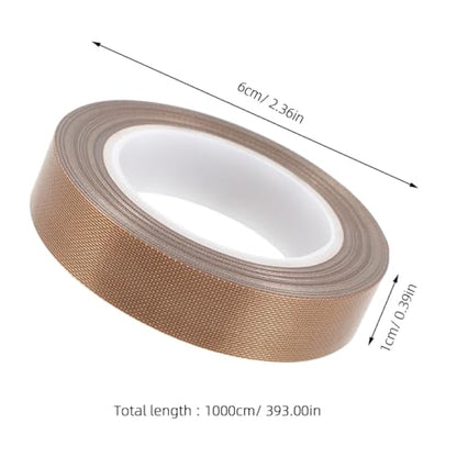 ibasenice PTFE Tape for Vacuum Sealer High Temperature Heat Insulation Sealing Tape 10mm X 10m X 0.13mm Wear-Resistant Replacement for Hand Sealers