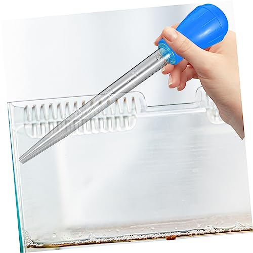 Toyvian 2 Pcs Blue Aquarium Syphon Pump Terrarium Cleaning Tools Multifunctional Fish Tank Supplies - color: Blue