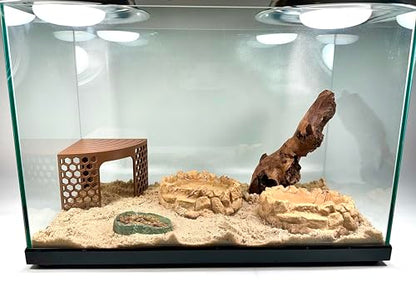 Hermit Crab Climbing Toy Corner Stand | Hermit Crab Cave Tank Decor Hide Platform | Hermit Crab Hideout Decoration Accessories Supplies Toys Ornaments