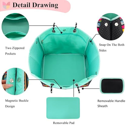Hibala Neoprene Multipurpose Beach Bag,Gym/Travel/Pool Bag,Tote For Women&Men - color: Ethnic Style