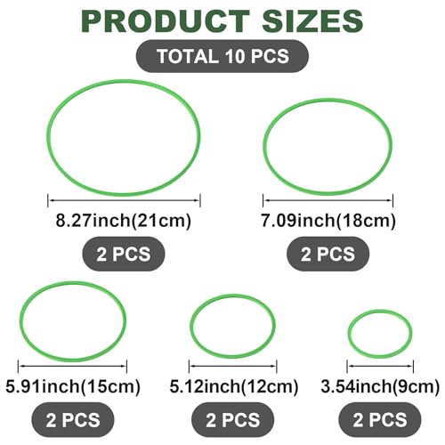 10pcs Fish Feeding Rings Set, Floating Aquarium Plant Corral, Round Fish Feeder Rings for Fish Tank, Floating Plant Ring, Fish Tank Aquarium Accessories for Betta (Green) - color: Green(round)
