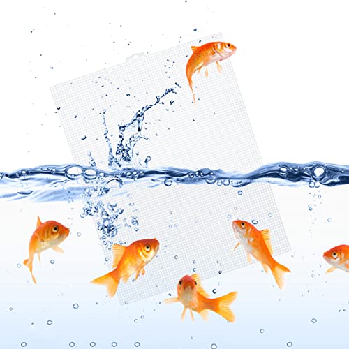 Cuyacili 2 Pack Fish Tank Divider, Plastic Grid Cuttable Grid Plate Fish Separator with 12 Suction Cups DIY Designed Clear Easy to Bent 10 * 13in - size: 10x13in