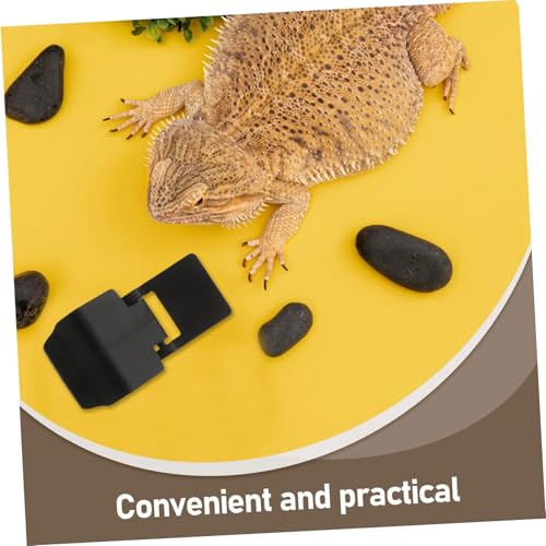 POPETPOP 6pcs Reptile Tank Lid Clips Turtle Tank Escape Lock Aquarium Lid Buckle Clips Turtle Feeding Box for Cages