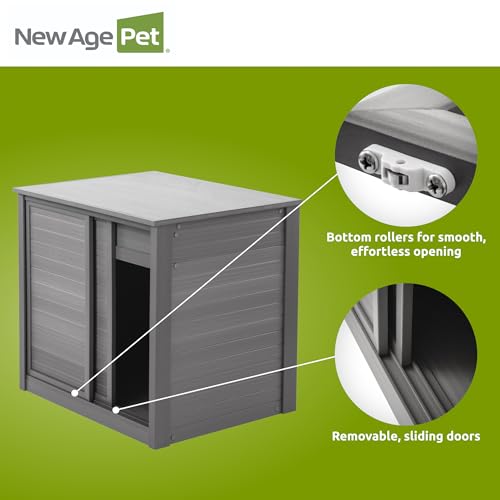 New Age Pet ECOFLEX 30" Small Versa Stand, Standard Height Cabinet for Reptile & Small Animal Habitat, Lounge in Grey - color: Grey, size: Small