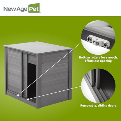 New Age Pet ECOFLEX 30" Small Versa Stand, Standard Height Cabinet for Reptile & Small Animal Habitat, Lounge in Grey - color: Grey, size: Small