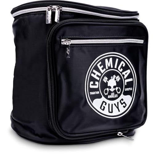 Chemical Guys, Detailing Arsenal Bag & Trunk Organizer, Small, 12 Bottles | Durable bag organizes up to twelve 16 oz bottles plus tools and towels, folds for easy trunk and garage storage