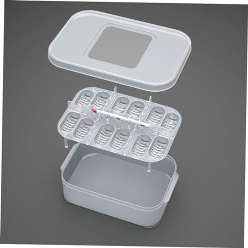 BESPORTBLE Hatchery Breeder Box for Reptiles Snake Lizard Incubation Case Thermometer Egg Capacity Random Color