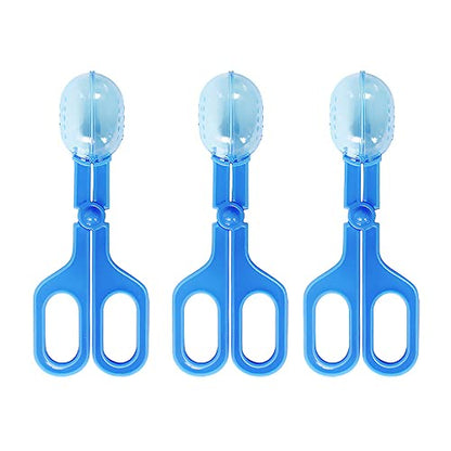 Ximimark 3 pcs Classic Aquarium Litter Blue Clear Reptile Poop Clamp Tool Kit New