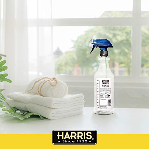 HARRIS Chemically Resistant Professional Empty Spray Bottles, 32oz (3-Pack), for Cleaning Solutions and Water - size: 3 Count (Pack of 1)