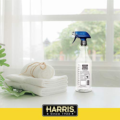 HARRIS Chemically Resistant Professional Empty Spray Bottles, 32oz (3-Pack), for Cleaning Solutions and Water - size: 3 Count (Pack of 1)