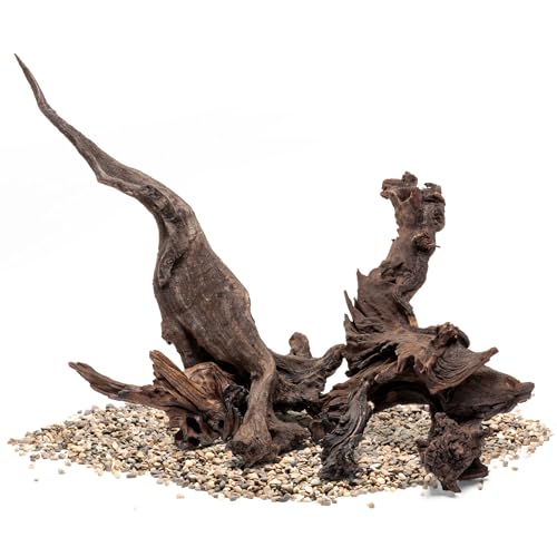 Ultum Nature Systems Driftwood - Malaysian Drift Wood for Fish Tank, Planted Tank, Terriarium, Paludarium - Versatile Natural Driftwood Decor, Events Wood Centerpiece - Malaysian, M 12-16", 5 Pack - size: 12-16" 5-Pack