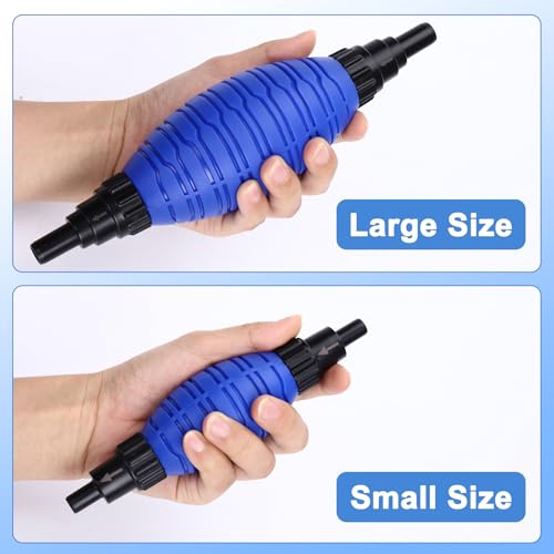 fishkeeper Siphon Ball Pump Head Replacement, Small | 80 GPH High-Pressure Easy Siphon Vacuum Pump, Compatible with FK018 and Most Manual Aquarium Gravel Cleaners Water Changer - size: Siphon Ball(Small)