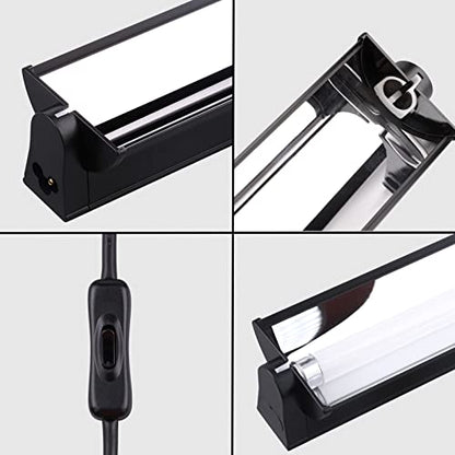 Aiicioo T5 UVB Lighting Combo Kit - Desert 10.0 Terrarium Hood Light Fixture & High Output T5 HO UVB Bulb for Reptiles Chameleon Gecko (22Inch 24W) - size: 22Inch 24W