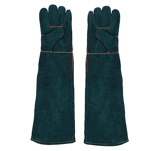 Pongnas Bite Proof Animal Handling Gloves for Dogs Cats Reptiles Puncture Pet Grooming Training Gloves with Extended Sleeve for Safe Wildlife Control Large