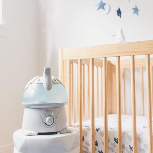 Crane Cute Animal Humidifier for Kids Bedroom and Nursery, Ultrasonic Cool Mist, 1 Gallon, Auto Shut Off, Cool Mist Humidifier - color: Elephant