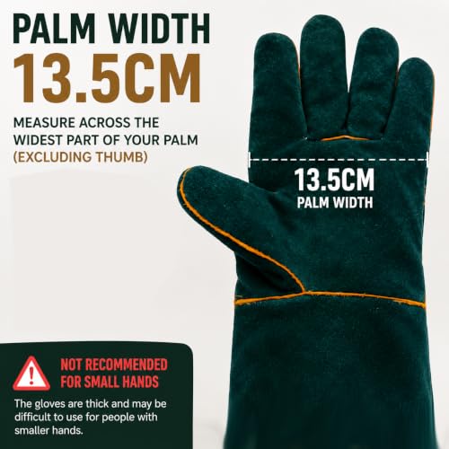 Animal Handling Gloves - 60CM Durable Bite & Scratch Resistant Gloves for Bathing, Grooming, Welding, Handling Dogs, Cats, Birds, Snakes, Parrots, Lizards, Reptiles