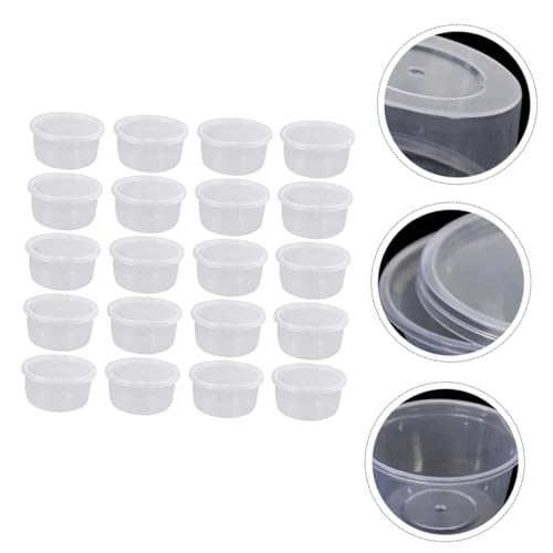 Mikikit 20Pcs Boxes Reptile Breeding Boxes Durable White Containers for Spiders Lizards Frogs and Pets for Quarantine and Comfortable Living Environment