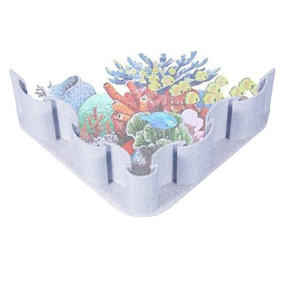 Aquarium Substrate Barrier Sand Isolation Board Substrate Barrier | Aquarium Accessories, Fish Tank Landscaping Decorative Board for Sand Water Grass Mud Isolation - size: C