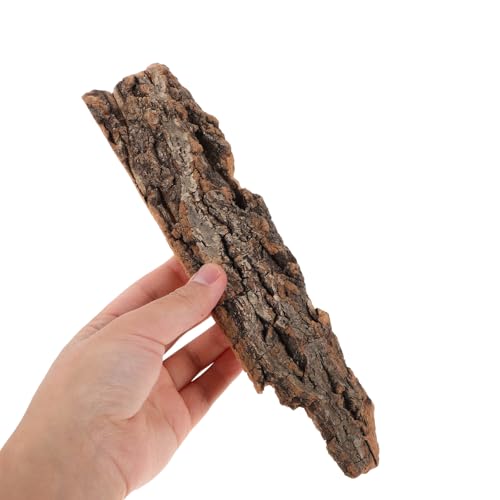 Toyvian Natural Cork Bark Flats Rounds, Organic Reptile Hide Basking Platform Bioactive Terrarium Wood Decor for Bearded Dragons Geckos Hermit Crabs