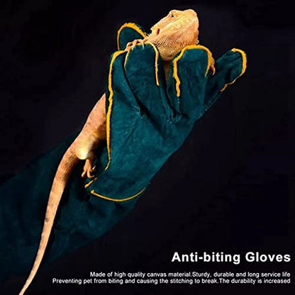 Animal Handling Gloves Bite Proof, 60 cm 23.6 Inch Reinforced Padding Non Scratch for Handling Falcon Dog Cat Bird Reptile Snake Anti Bite Work Gloves Protective Tools