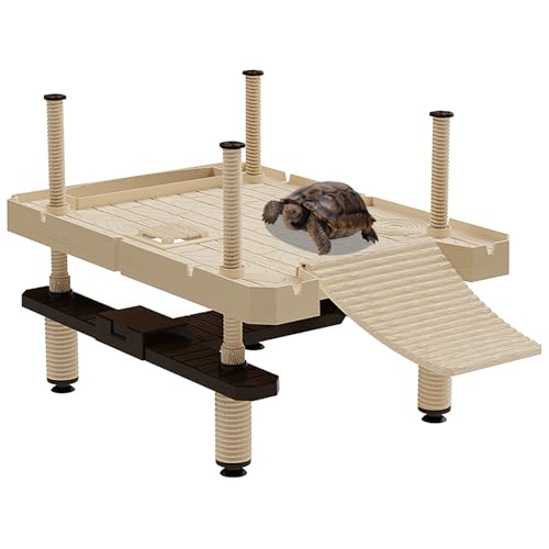 Large turtle basking platform, Floating dock for turtle tank, Turtle dock (SIZE:L) - color: L