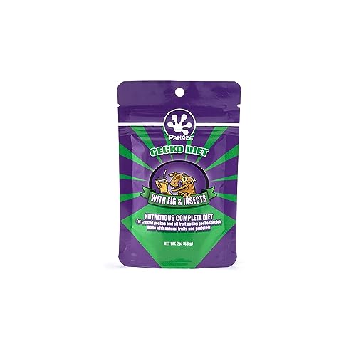 Pangea Gecko Diet Fig & Papaya Bundle - 2oz Fig & Insects and Papaya Diets