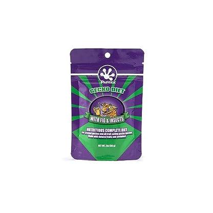 Pangea Gecko Diet Fig & Papaya Bundle - 2oz Fig & Insects and Papaya Diets
