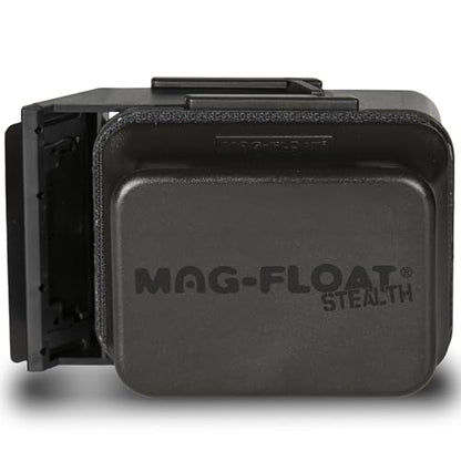Large Black Stealth Glass Magnet Aquarium Scraper Cleaner with Blade - Floating Magfloat Magnetic Cleaning Tool