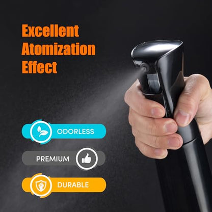 6.8OZ Continuous Spray Bottle - Hair Ultra Fine Mist Spray Bottles, Refillable Empty Water Sprayer, Leak Proof Portable Small Spray Bottle for Hairstyling, Skincare, Plants, Cleaning, Pets, Travel - size: 6.8 Ounces